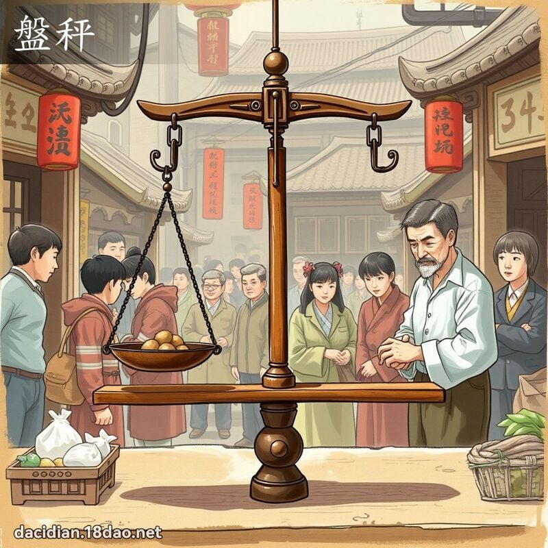 盤秤 - 國語大辭典配圖