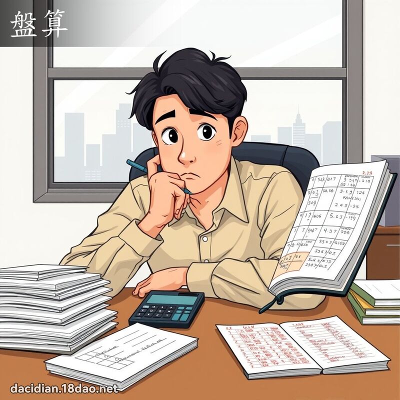 盤算 - 國語大辭典配圖