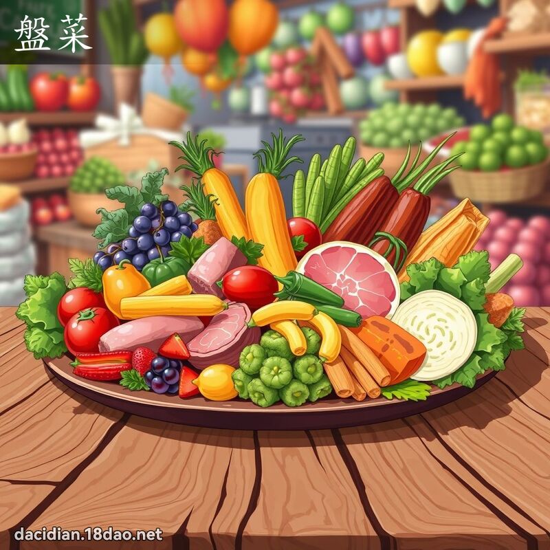 盘菜 - 国语大辞典配图