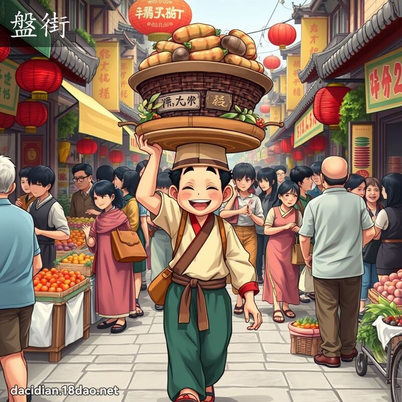 盤街 - 國語大辭典配圖