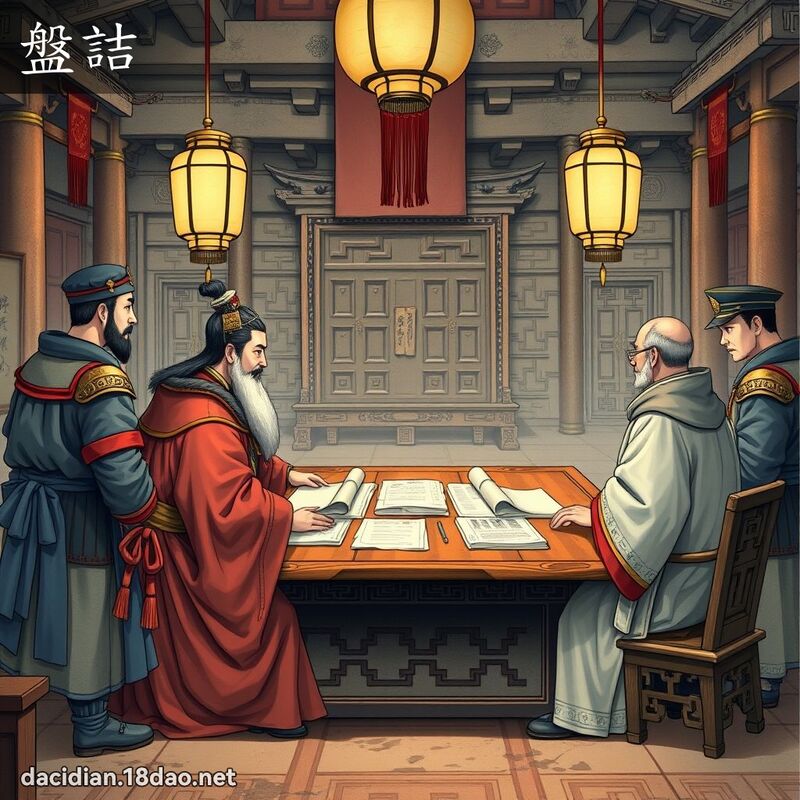 盤詰 - 國語大辭典配圖