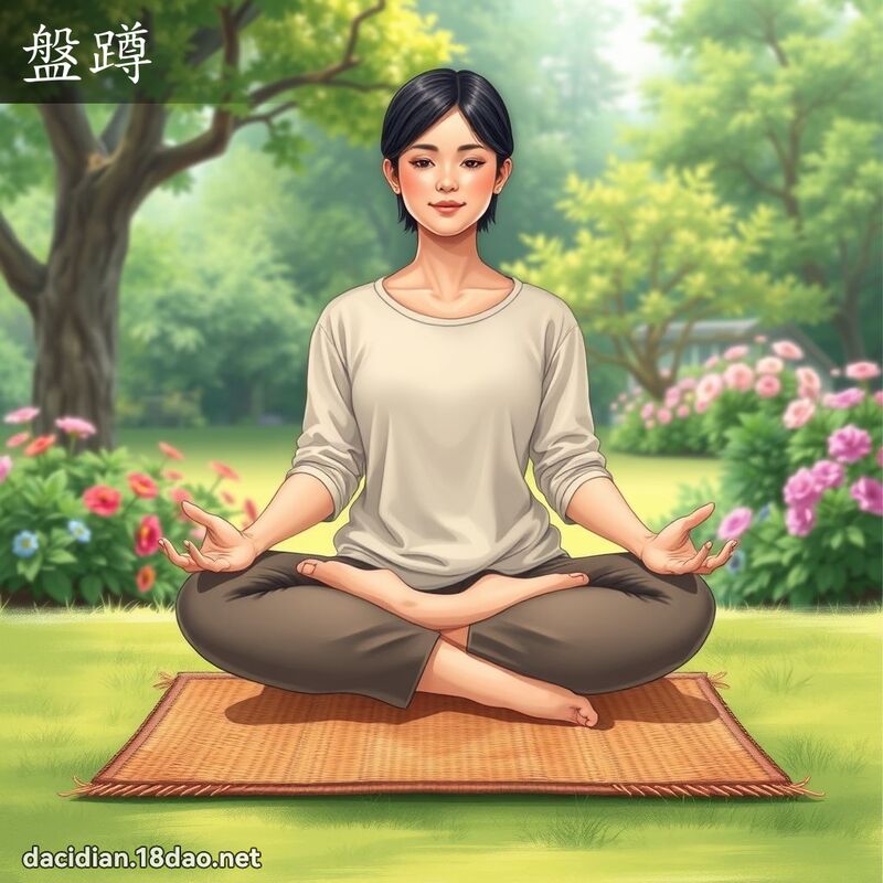 盤蹲 - 國語大辭典配圖
