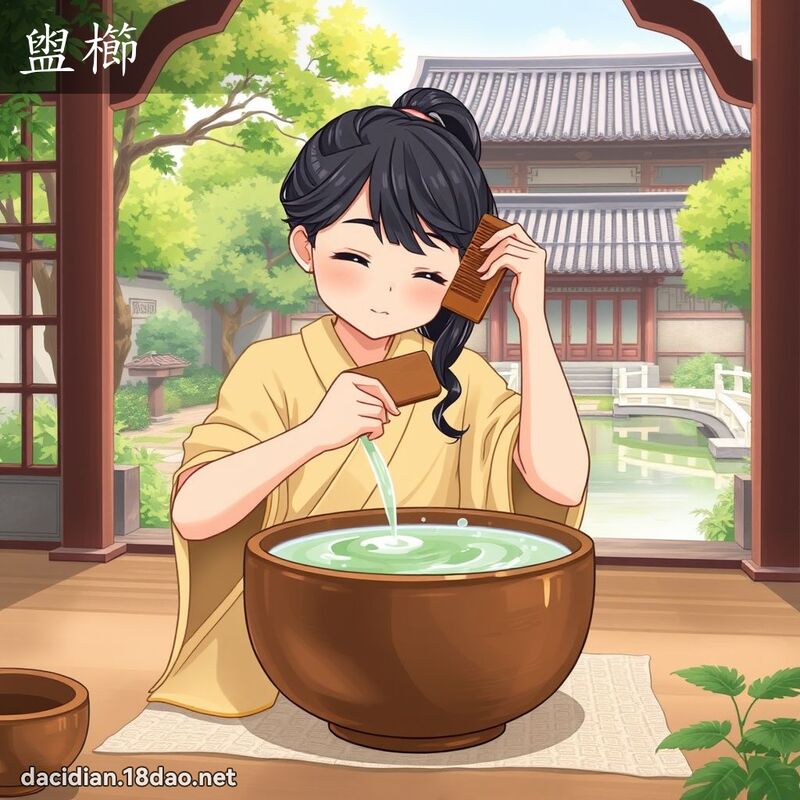 盥櫛 - 國語大辭典配圖