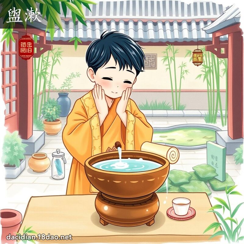 盥漱 - 国语大辞典配图