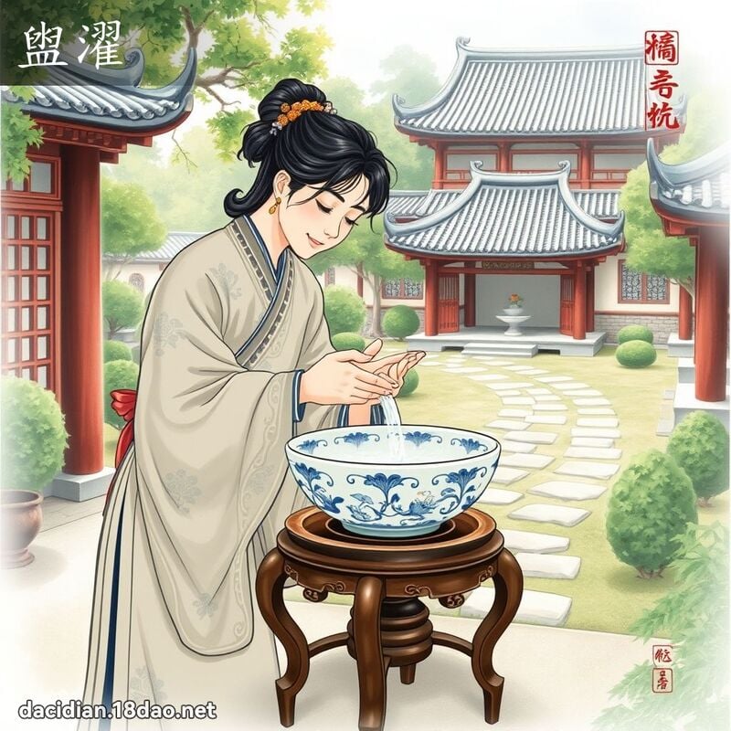 盥濯 - 國語大辭典配圖