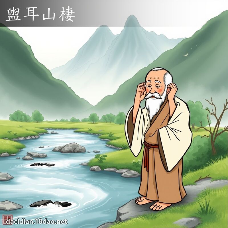 盥耳山棲 - 國語大辭典配圖