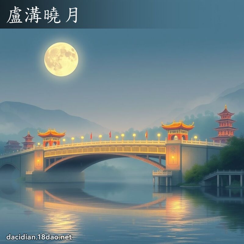 盧溝曉月 - 國語大辭典配圖