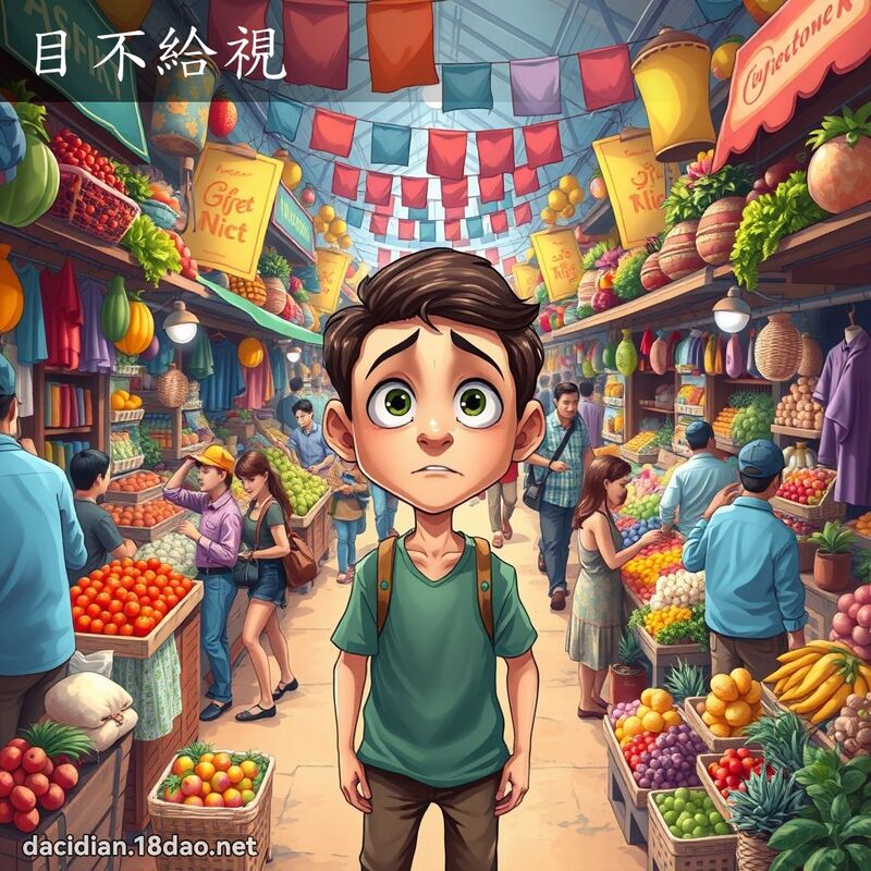 目不給視 - 國語大辭典配圖