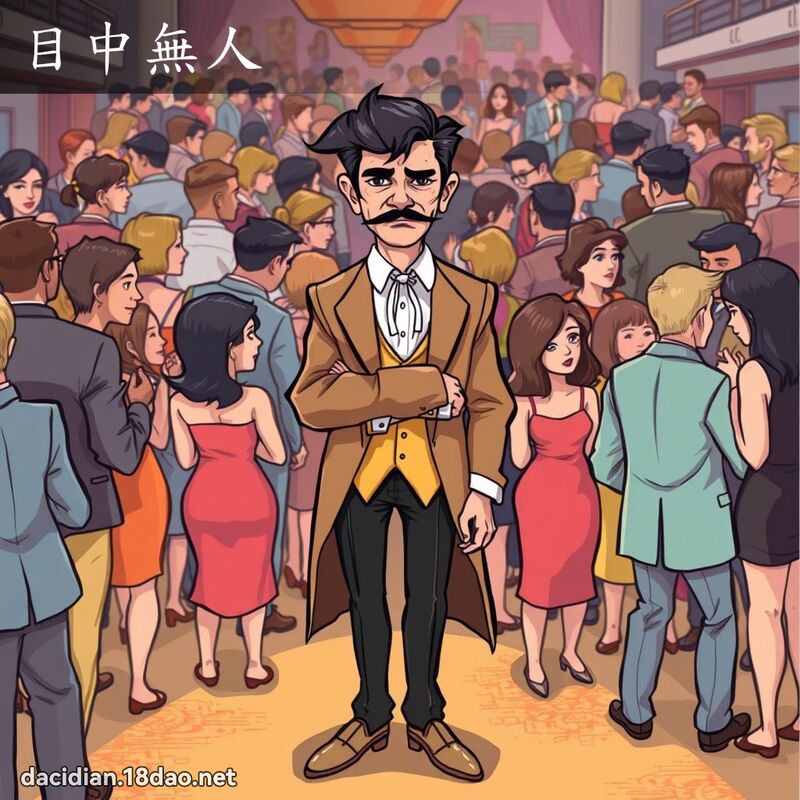 目中无人 - 国语大辞典配图