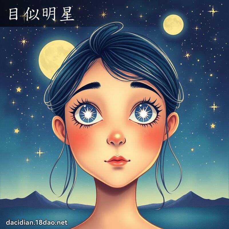 目似明星 - 國語大辭典配圖