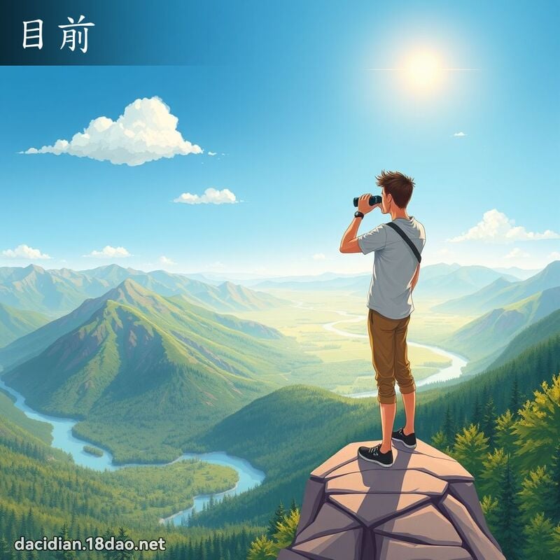 目前 - 国语大辞典配图