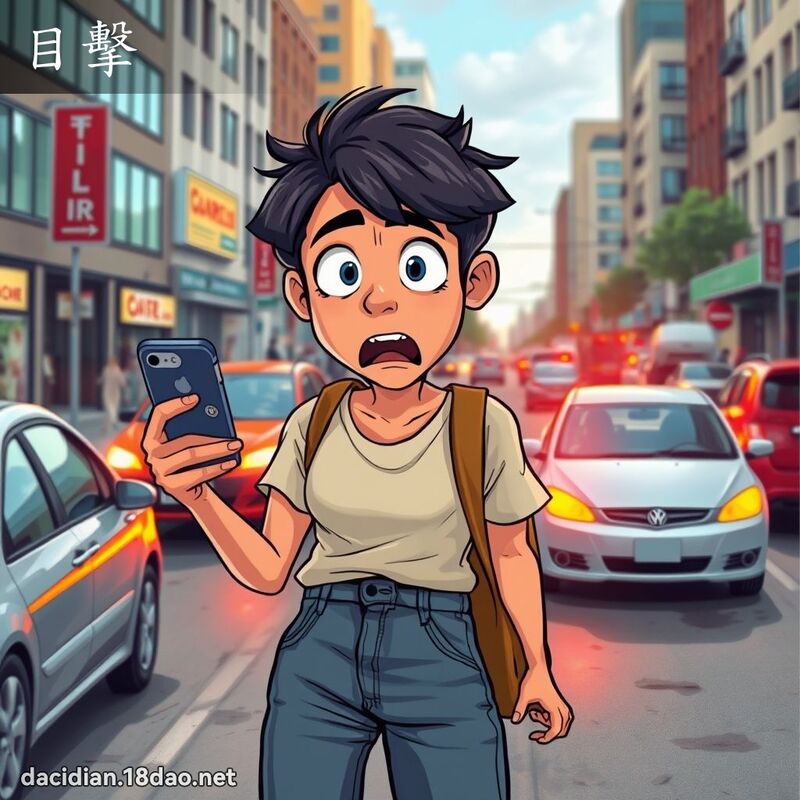目击 - 国语大辞典配图