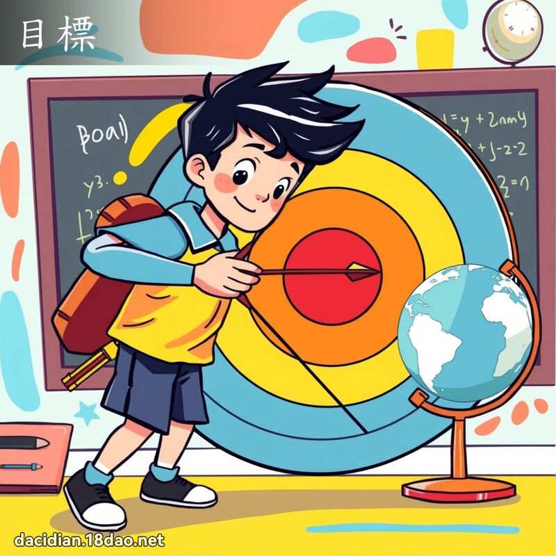 目標 - 国语大辞典配图
