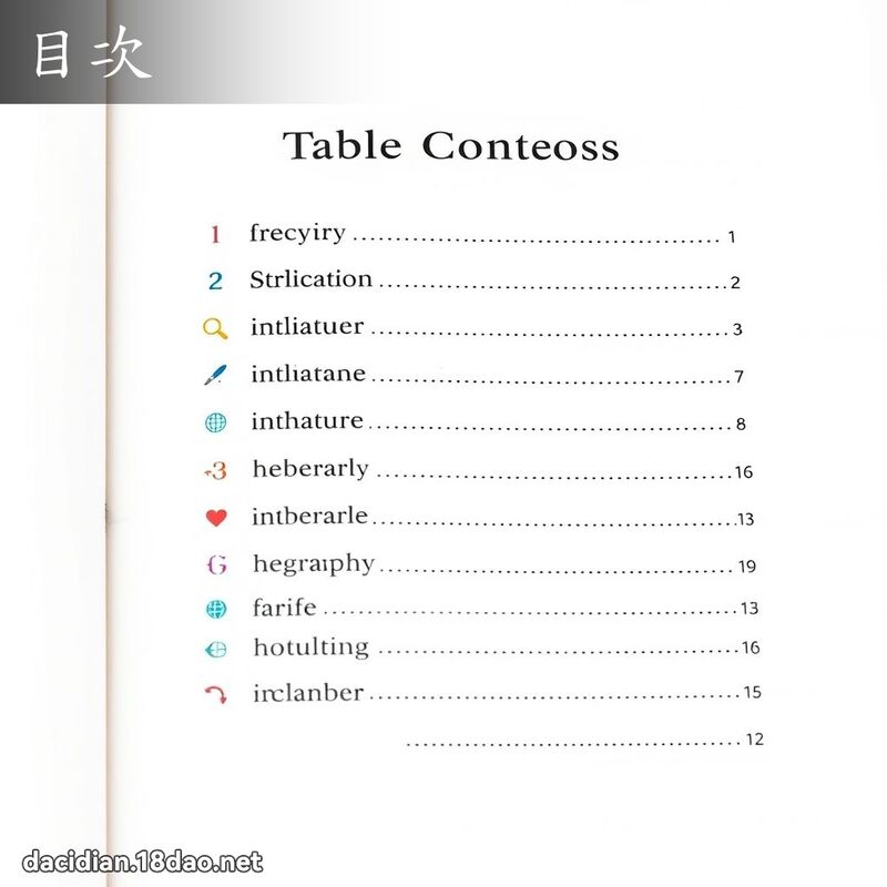 目次 - 国语大辞典配图