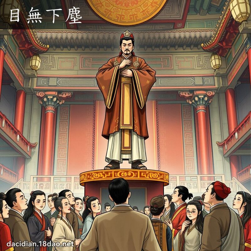 目無下塵 - 國語大辭典配圖