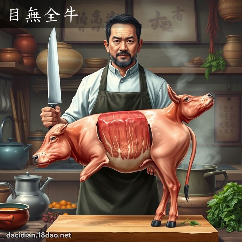 目無全牛 - 國語大辭典配圖