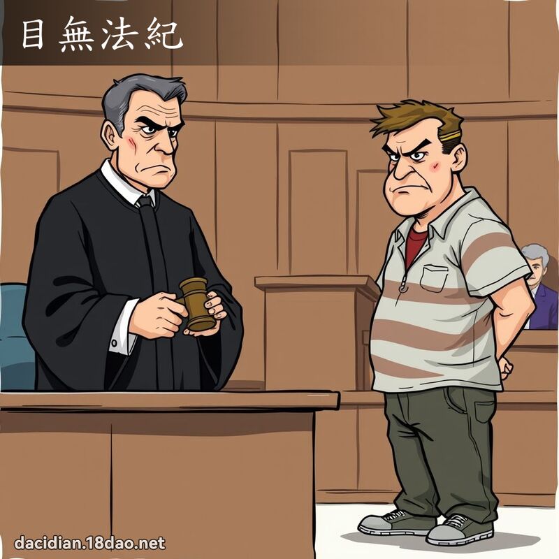 目無法紀 - 國語大辭典配圖
