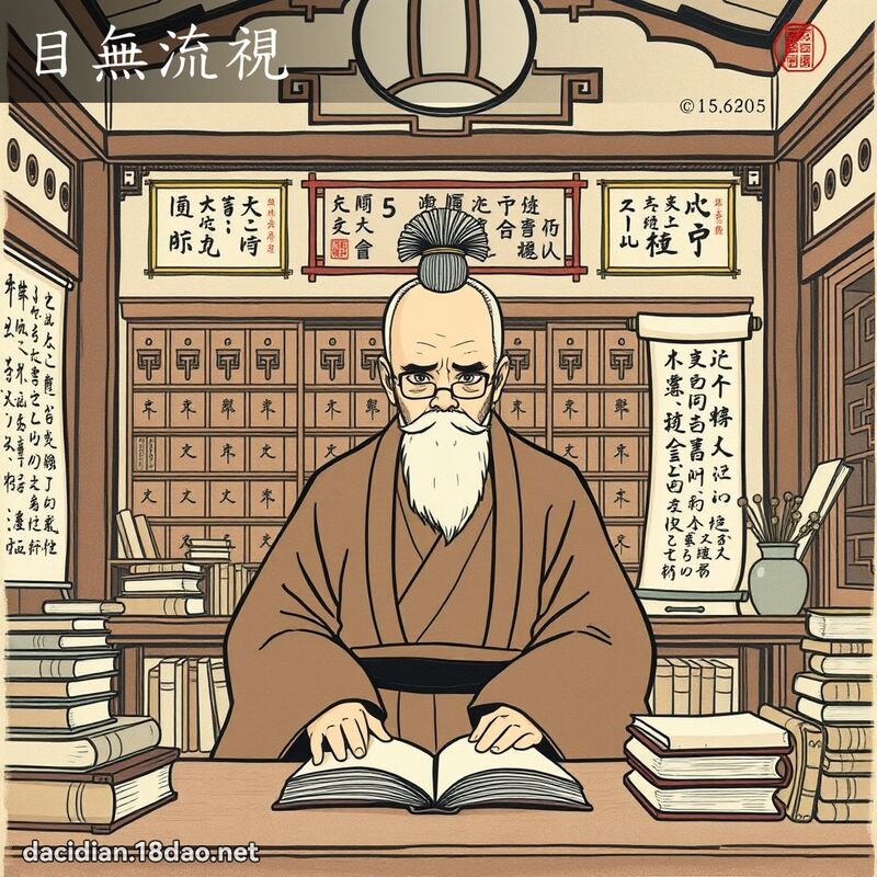 目无流视 - 国语大辞典配图