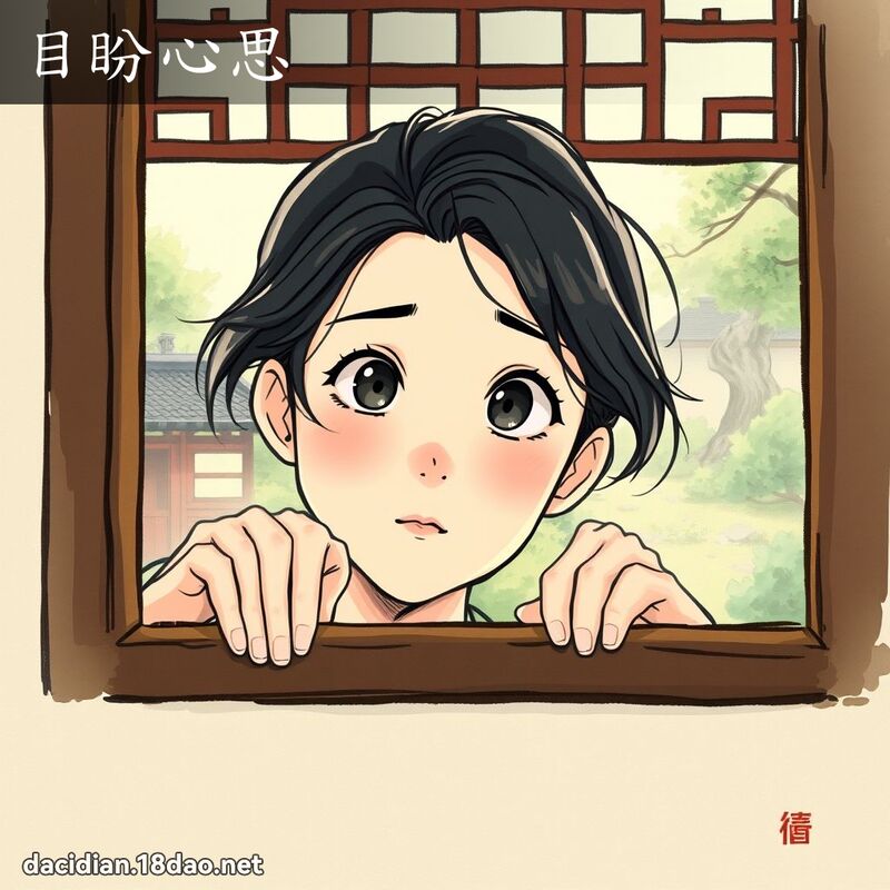 目盼心思 - 國語大辭典配圖