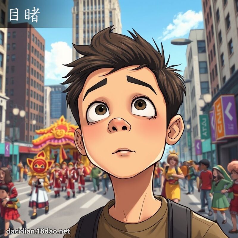 目睹 - 國語大辭典配圖