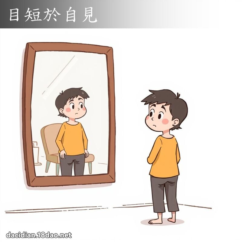 目短於自見 - 國語大辭典配圖