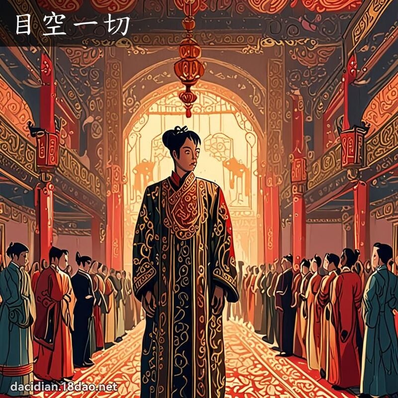 目空一切 - 国语大辞典配图