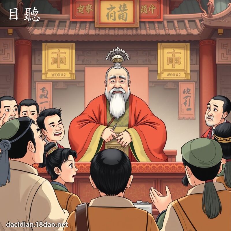 目聽 - 國語大辭典配圖
