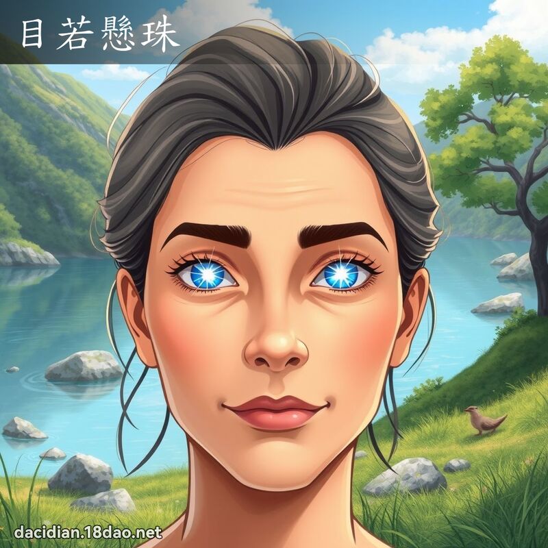 目若懸珠 - 國語大辭典配圖