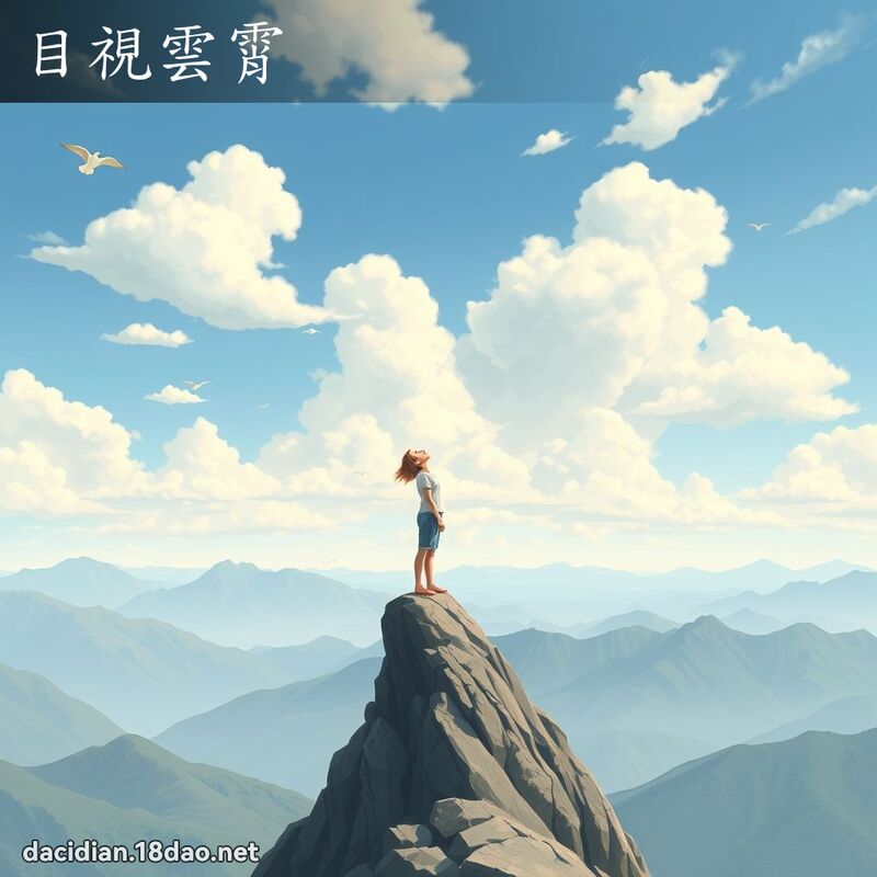 目视云霄 - 国语大辞典配图