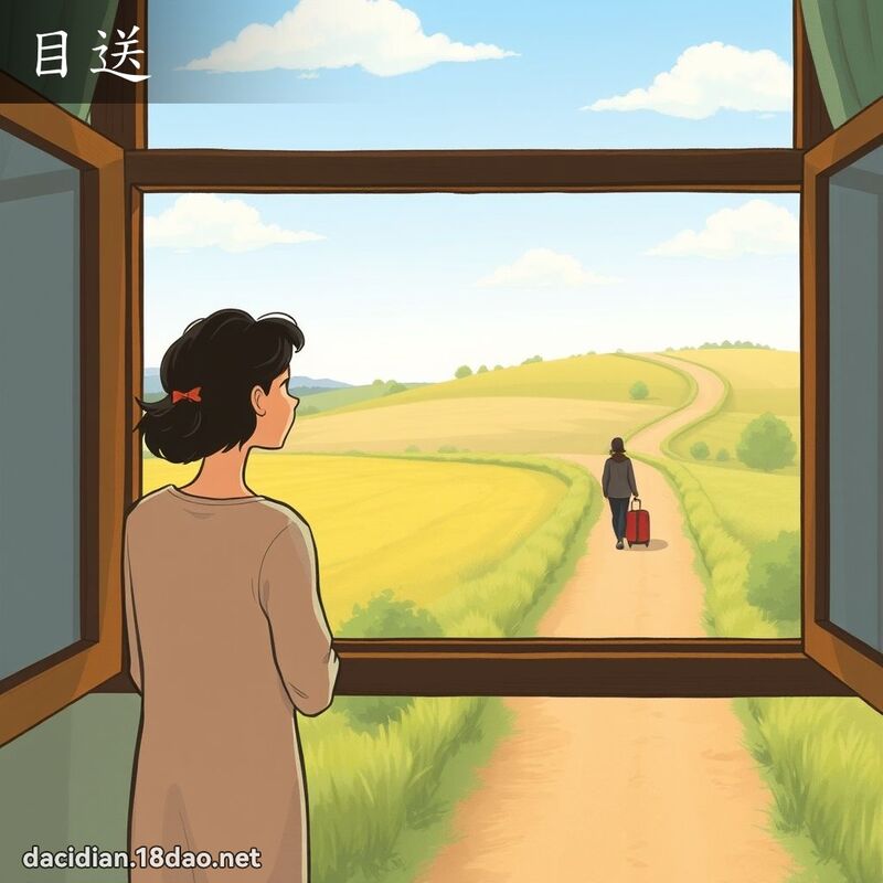 目送 - 国语大辞典配图