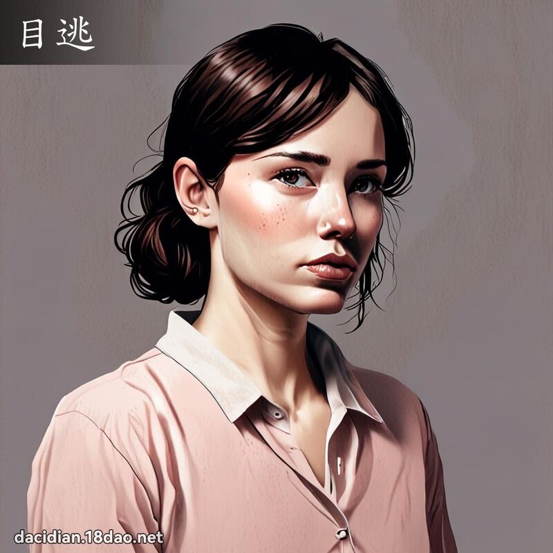 目逃 - 國語大辭典配圖