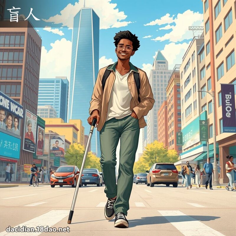 盲人 - 国语大辞典配图