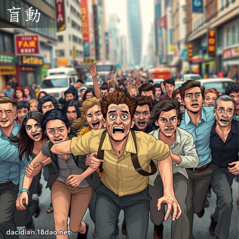 盲動 - 國語大辭典配圖