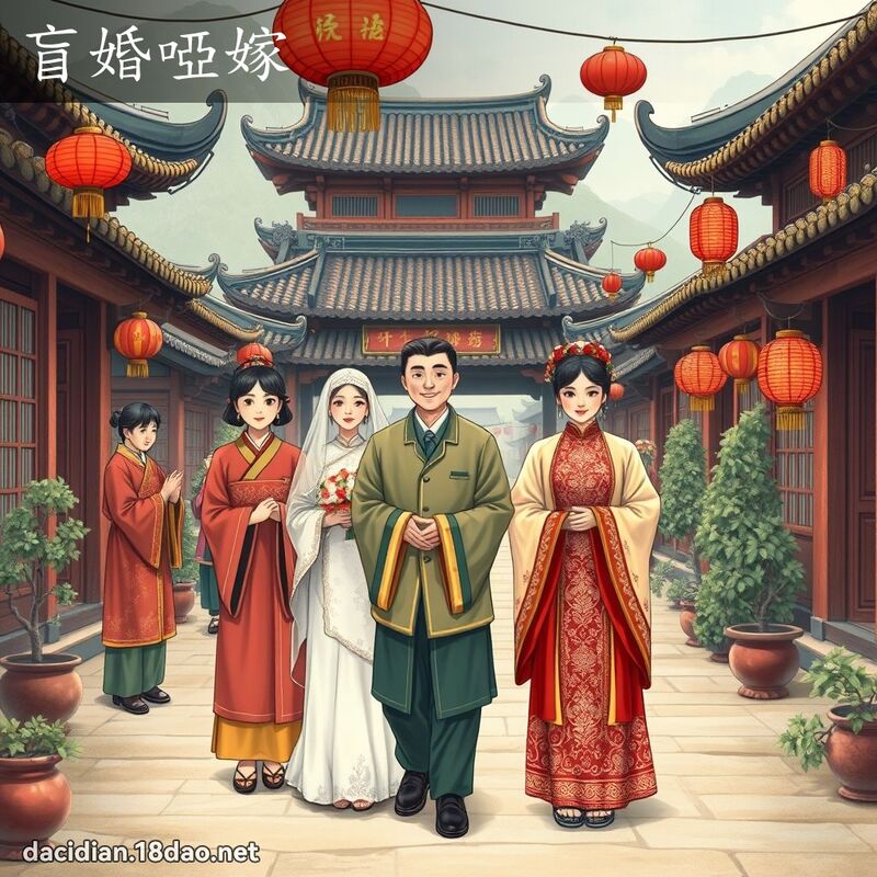盲婚啞嫁 - 國語大辭典配圖