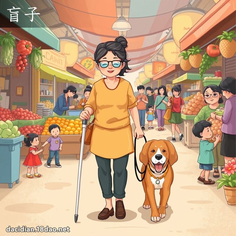盲子 - 國語大辭典配圖