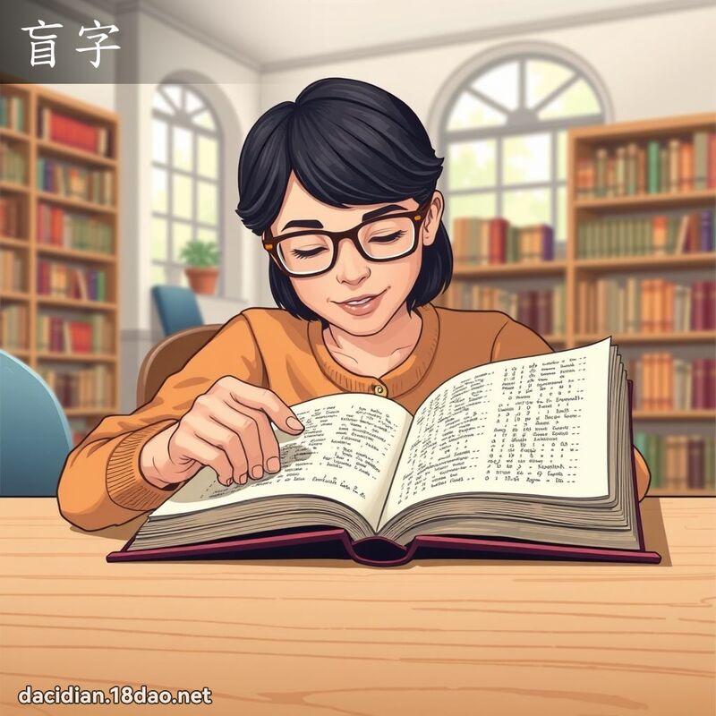 盲字 - 国语大辞典配图