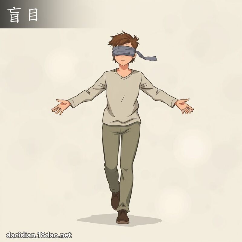 盲目 - 國語大辭典配圖