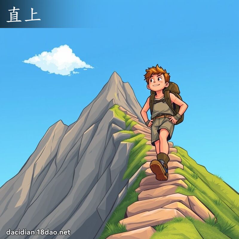 直上 - 國語大辭典配圖