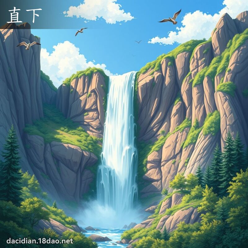 直下 - 国语大辞典配图