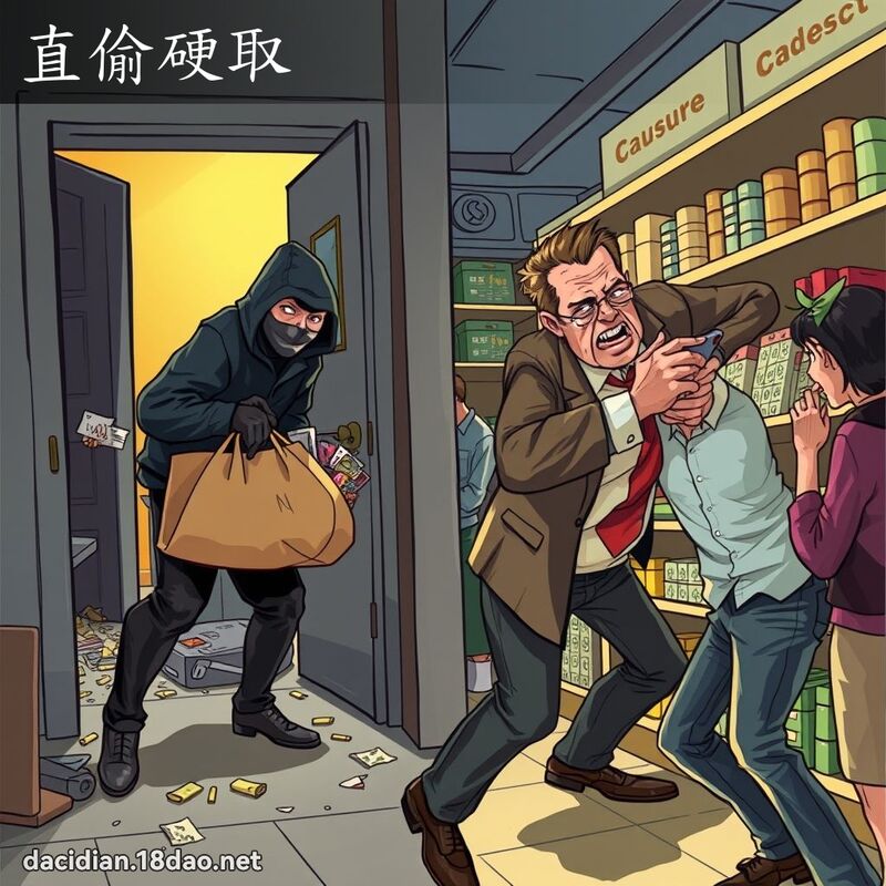 直偷硬取 - 國語大辭典配圖