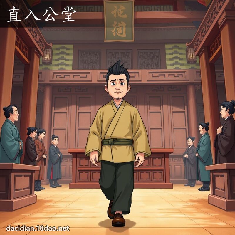 直入公堂 - 國語大辭典配圖