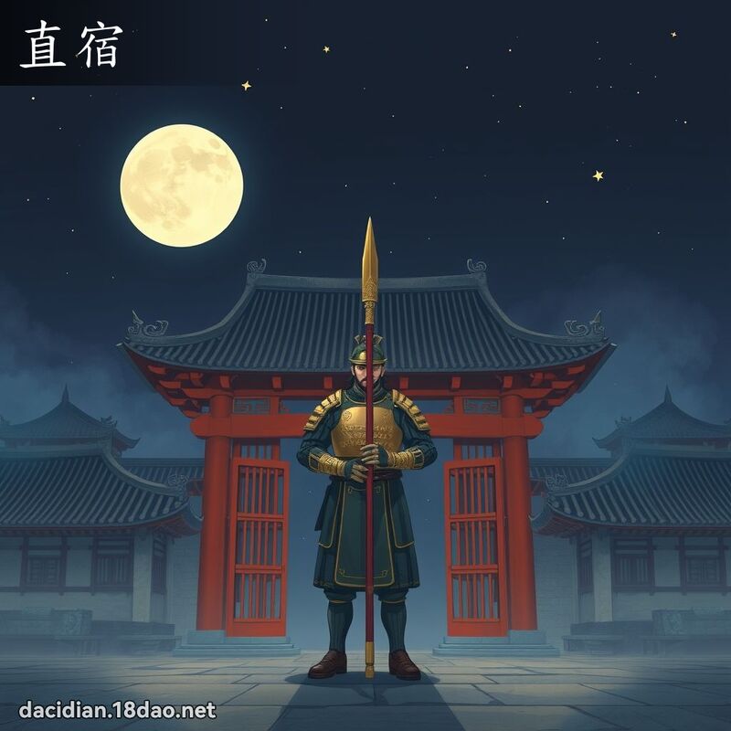 直宿 - 国语大辞典配图