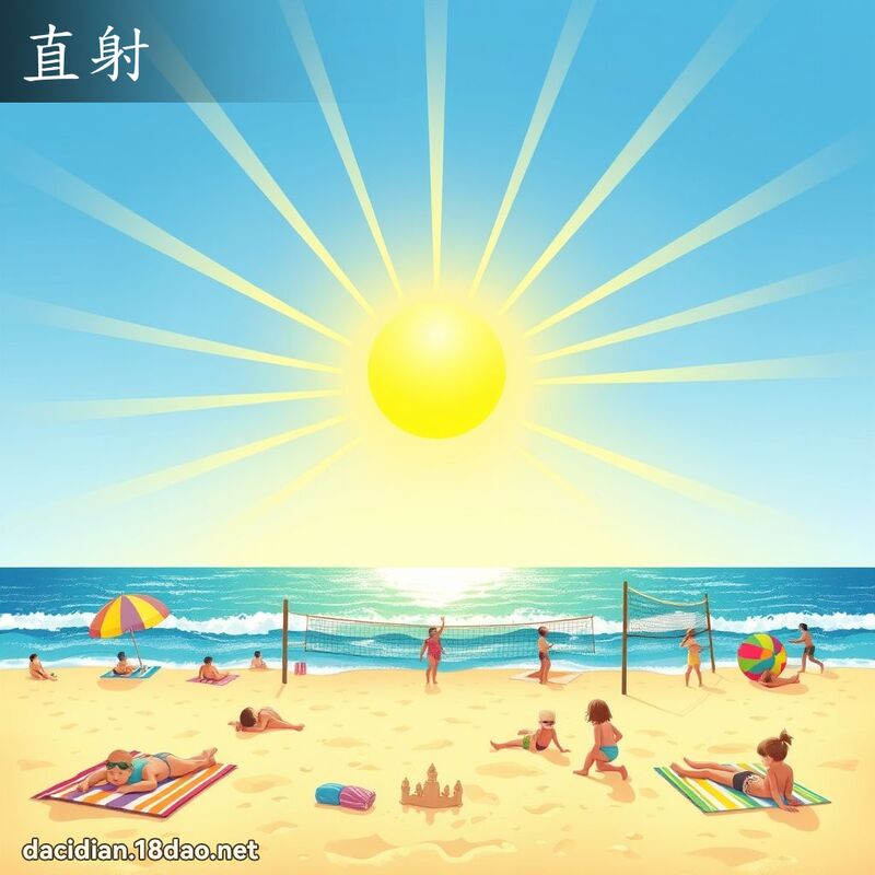 直射 - 國語大辭典配圖