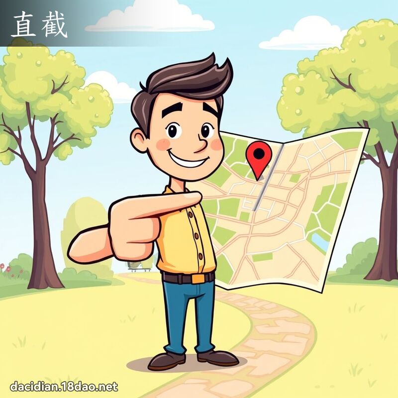 直截 - 国语大辞典配图