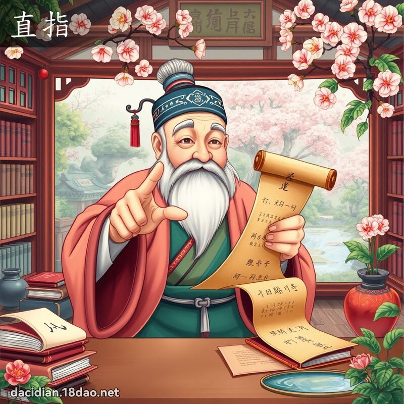 直指 - 國語大辭典配圖