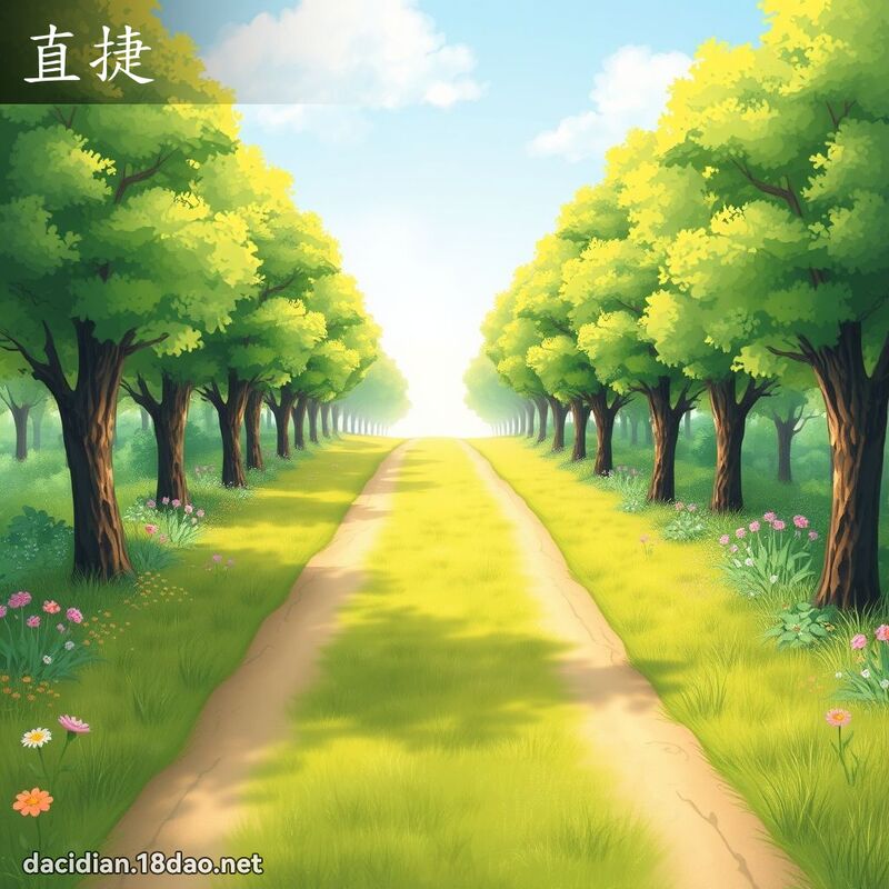 直捷 - 國語大辭典配圖