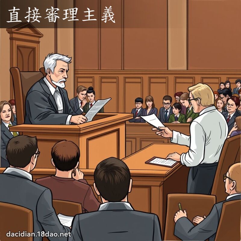 直接審理主義 - 國語大辭典配圖
