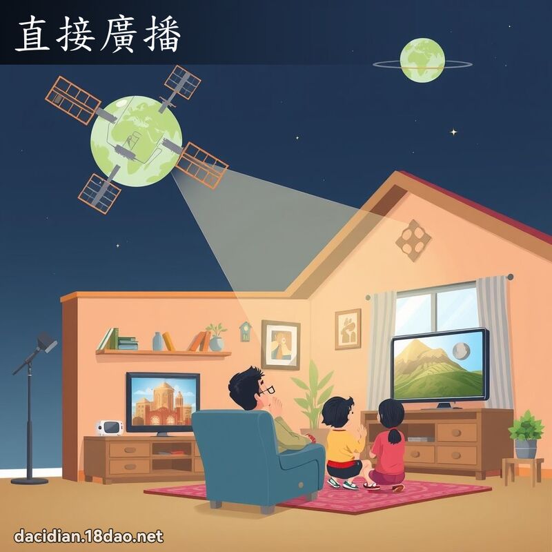 直接廣播 - 國語大辭典配圖