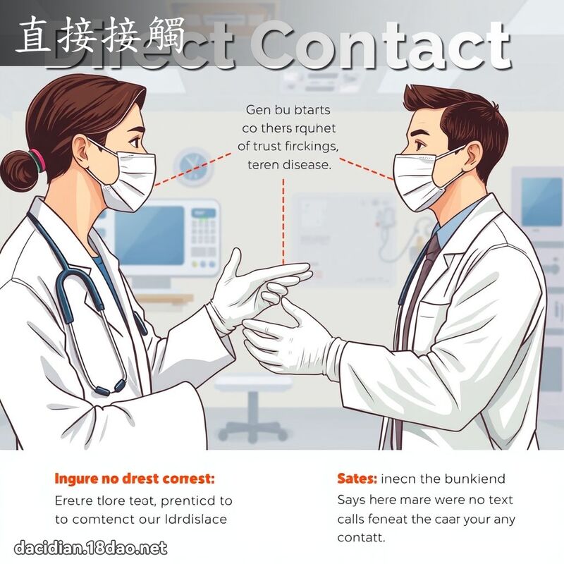 直接接觸 - 國語大辭典配圖
