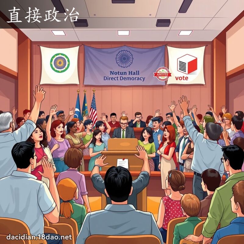 直接政治 - 國語大辭典配圖